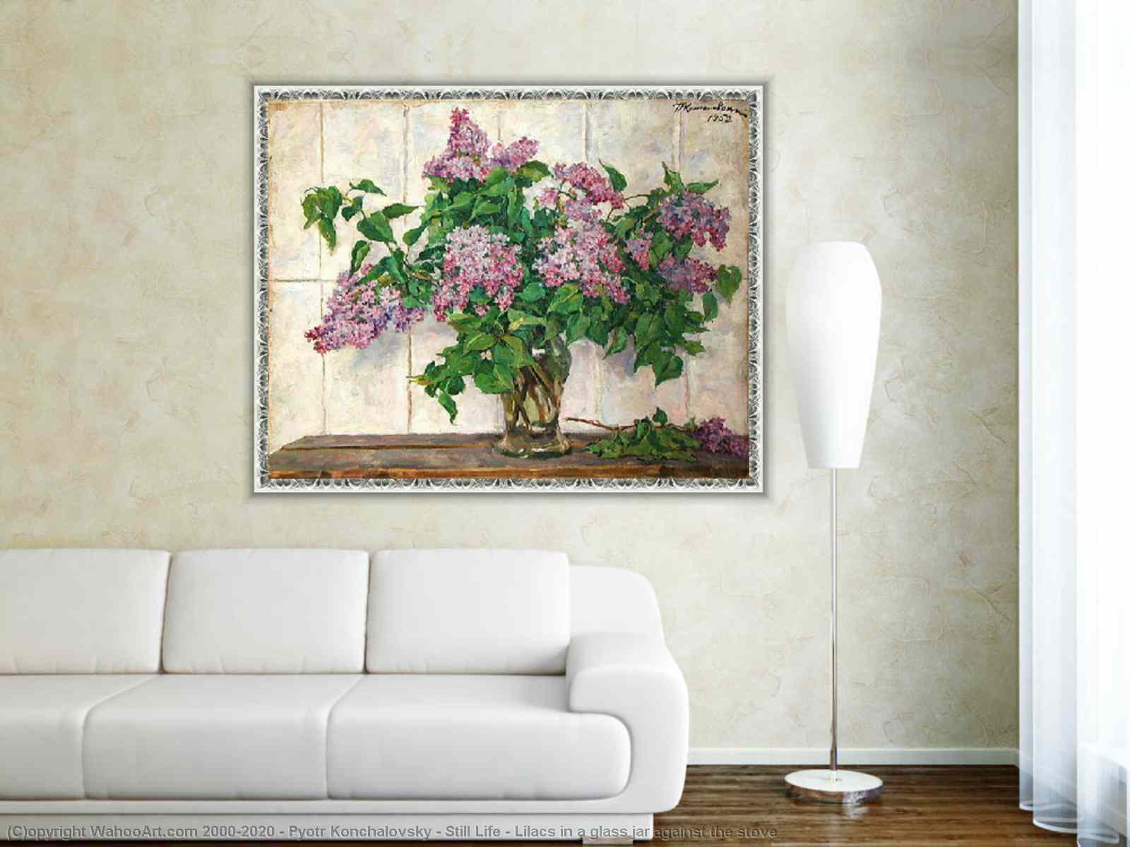 Oil Painting Replica Still Life with Lilac by Pyotr Konchalovsky