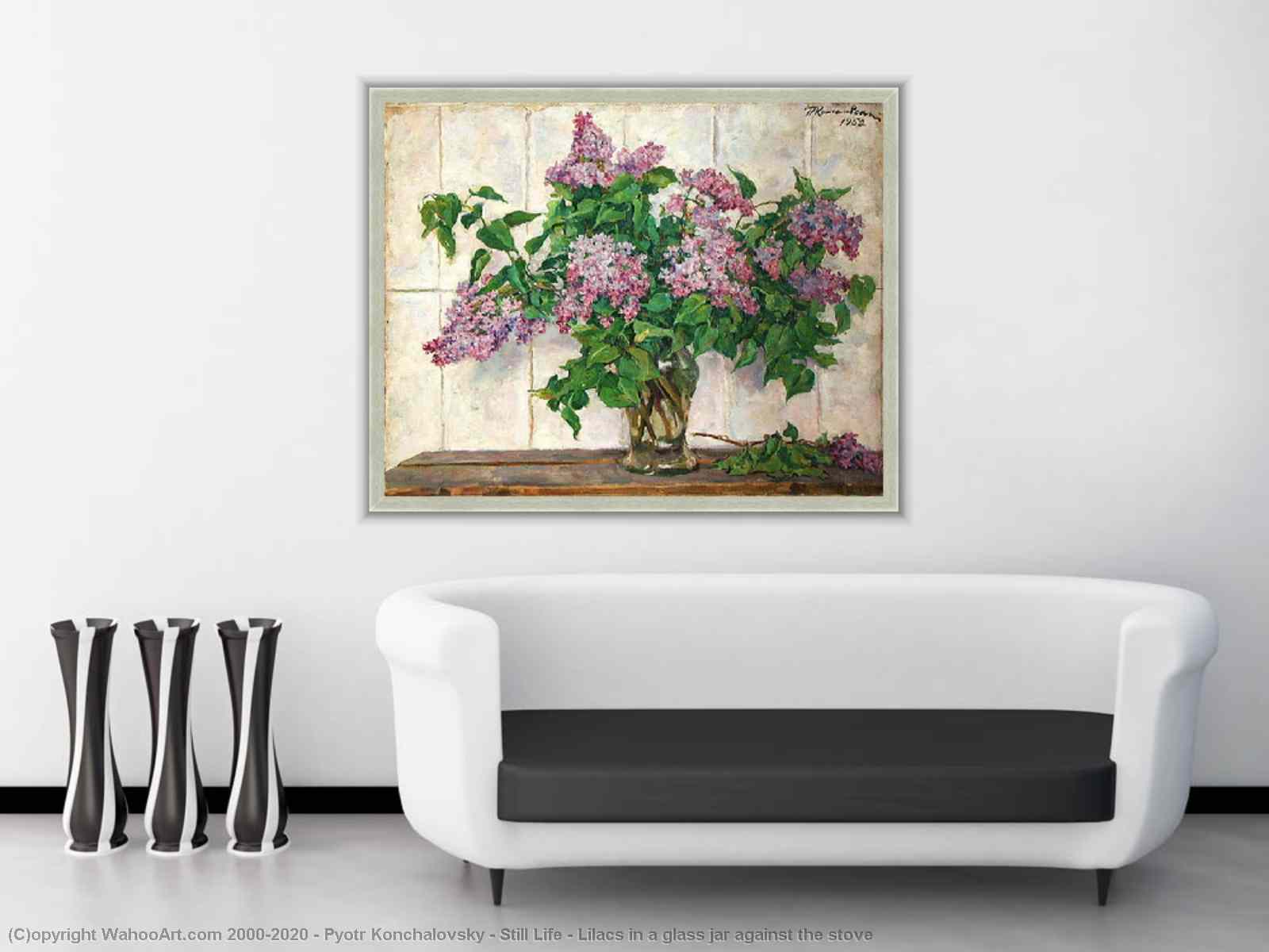 Oil Painting Replica Still Life with Lilac by Pyotr Konchalovsky