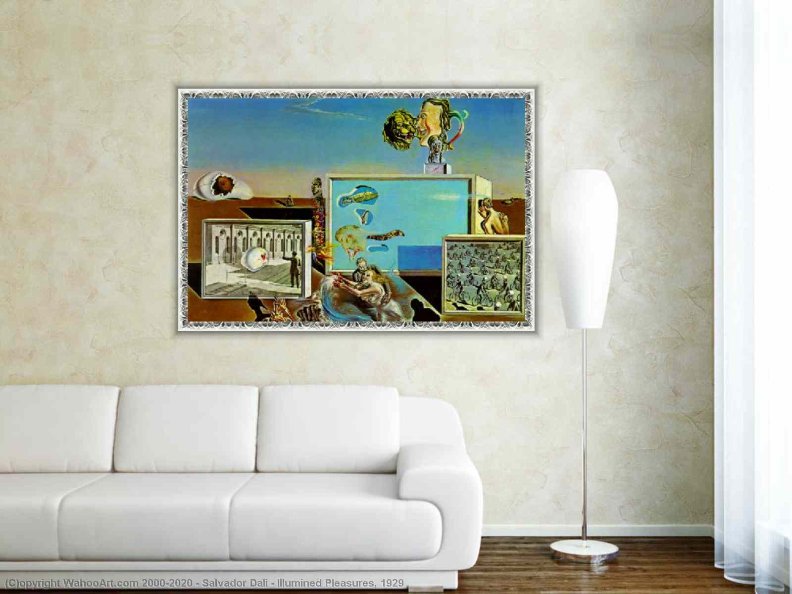 Illumined Pleasures, 1929 by Salvador Dali Oil Painting Replica