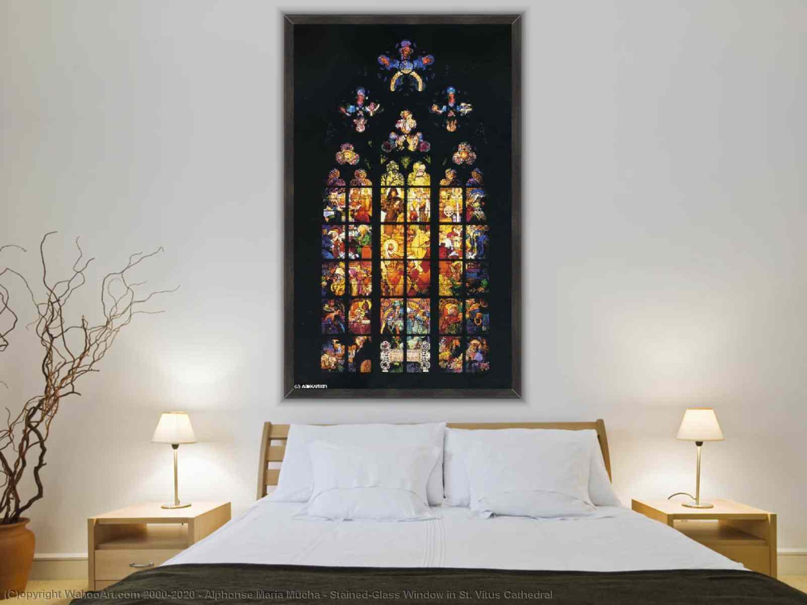 Banksy Stained Glass Window Church Canvas Painting Modern Print Posters  Wall Art