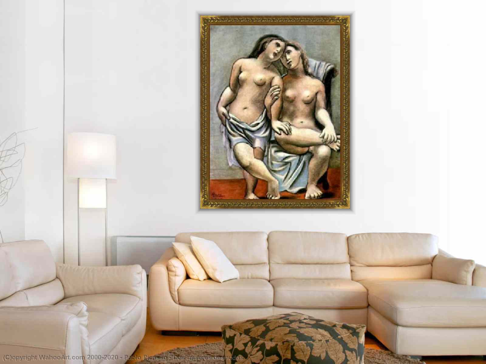 Dos mujeres desnudas by Pablo Picasso | Most-Famous-Paintings.com