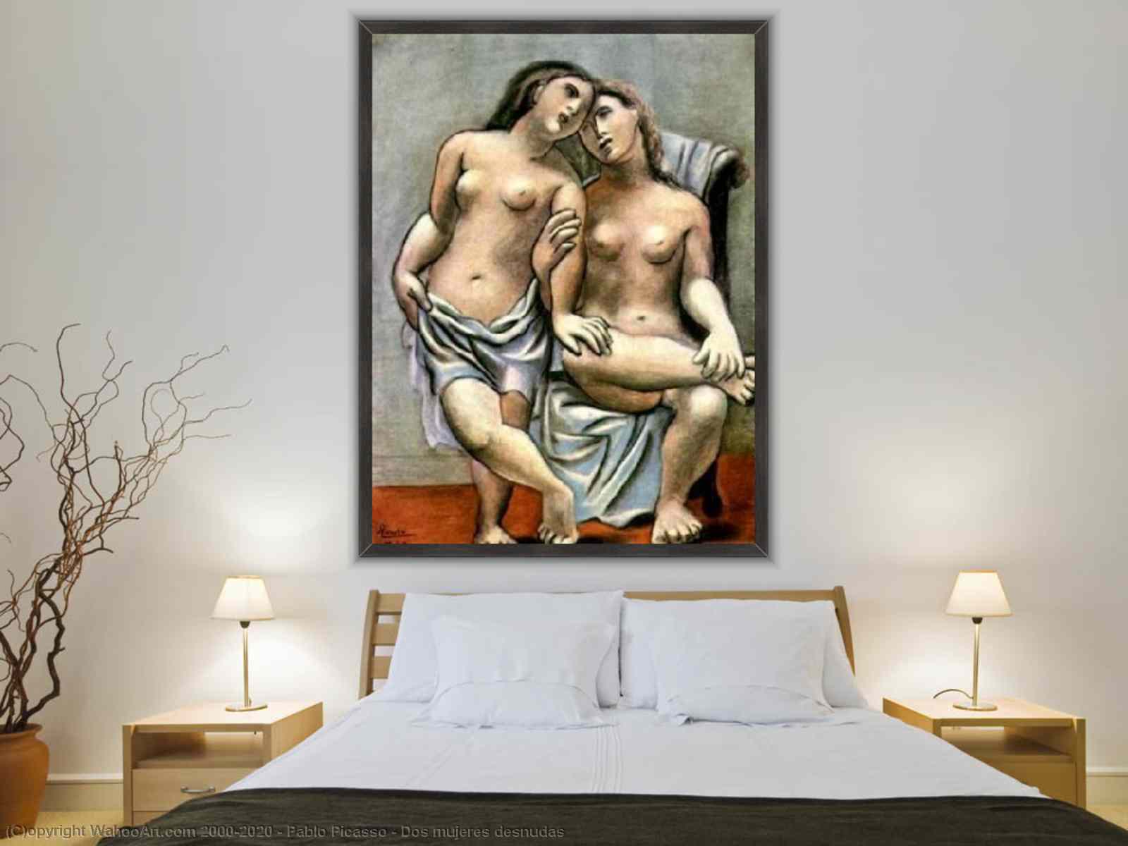 Dos mujeres desnudas by Pablo Picasso | Most-Famous-Paintings.com