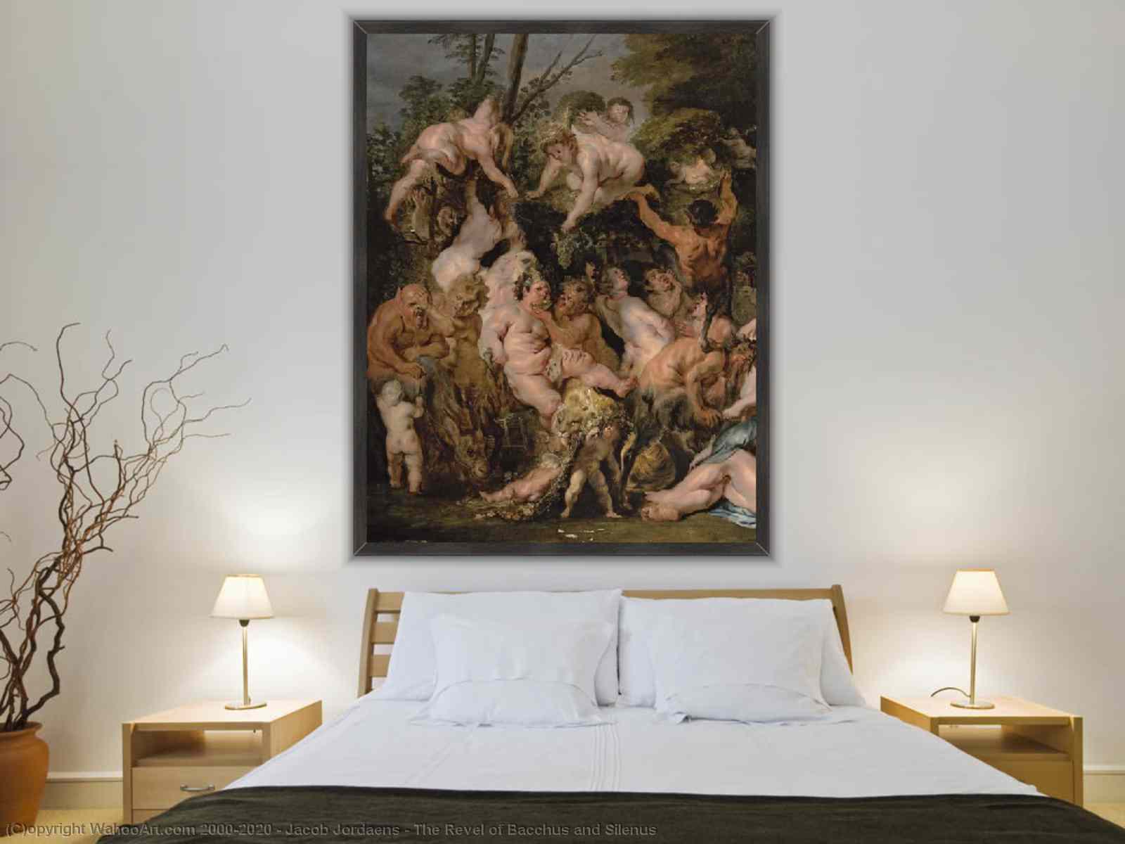 Art Reproductions The Revel of Bacchus and Silenus by Jacob Jordaens |  Most-Famous-Paintings.com