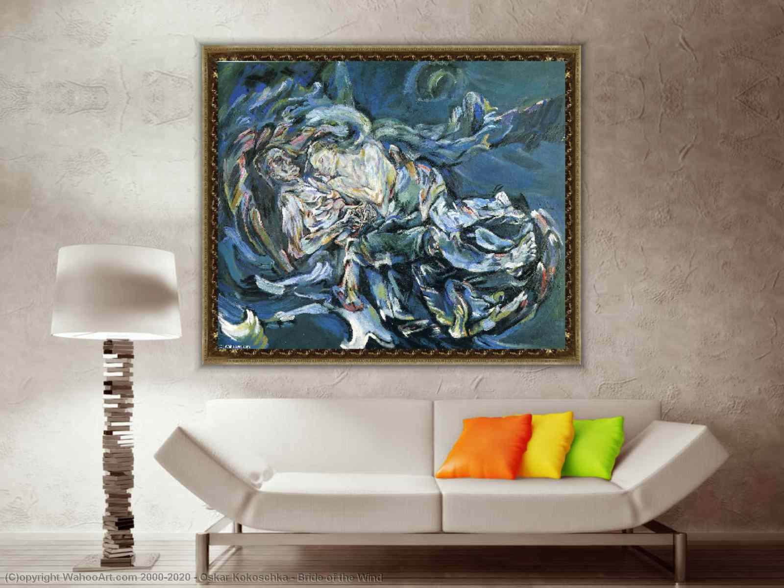 Bride of the Wind by Oskar Kokoschka | Most-Famous-Paintings.com