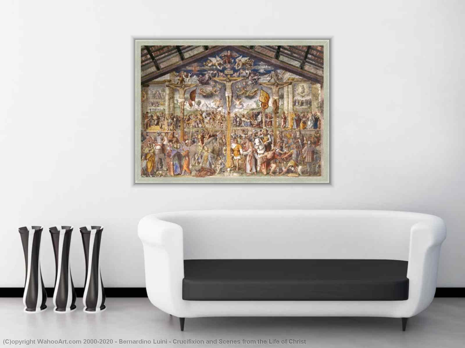Riproduzioni D'arte Del Museo | crocifissione e scene dal vita di cristo di  Bernardino Luini | Most-Famous-Paintings.com