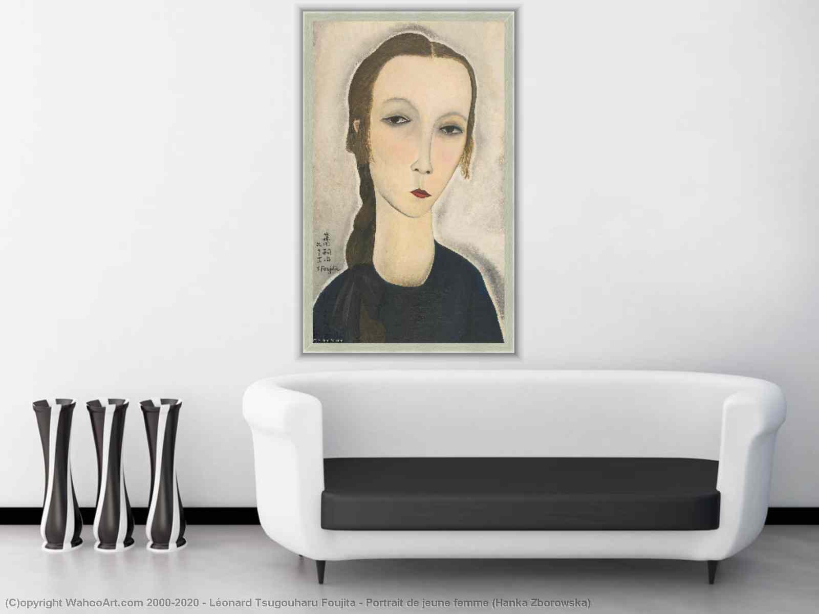 Art Reproductions Portrait de jeune femme (Hanka Zborowska) by