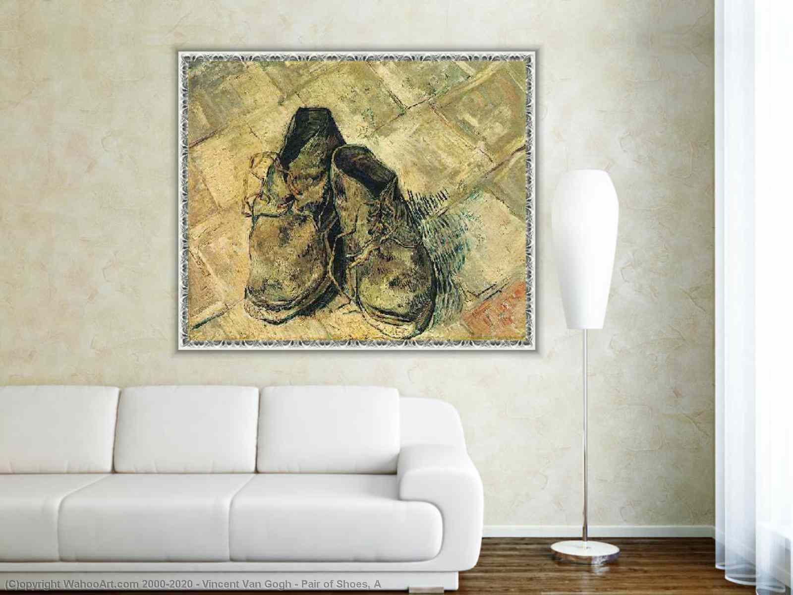 Paintings Reproductions | Pair of Shoes, A by Vincent Van Gogh |  