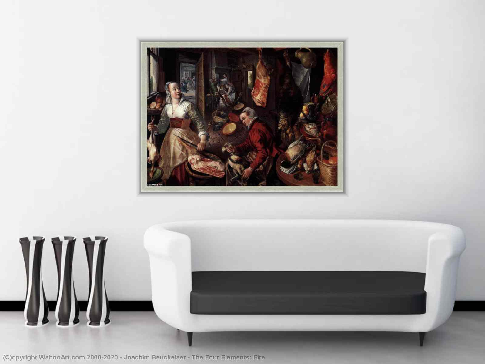 Joachim Beuckelaer D4560 The Four Elements Fire 1570 Museum Quality Oil Painting Reproduction