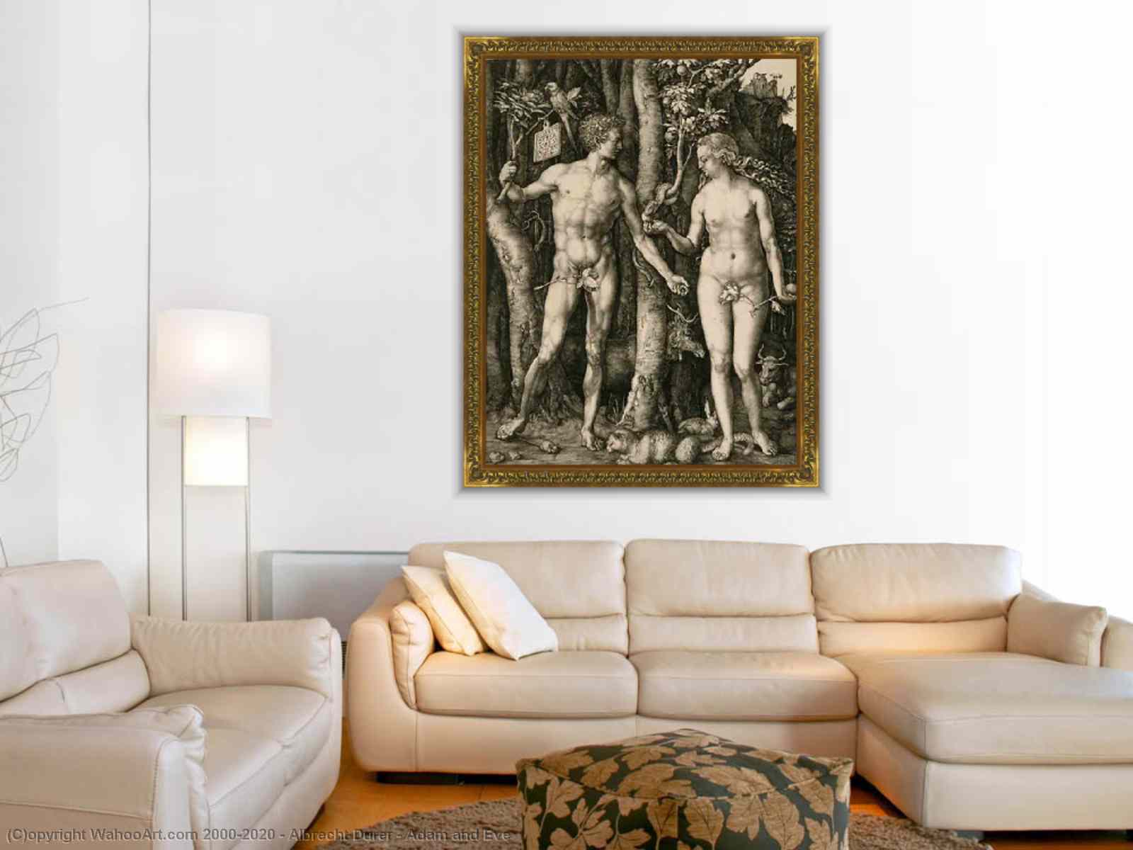 获取手工油畫亚当和夏娃通过Albrecht Durer | Most-Famous-Paintings.com