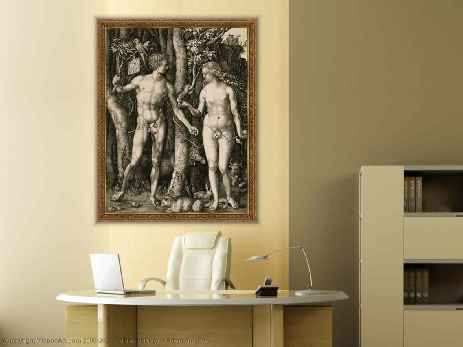 获取手工油畫亚当和夏娃通过Albrecht Durer | Most-Famous-Paintings.com