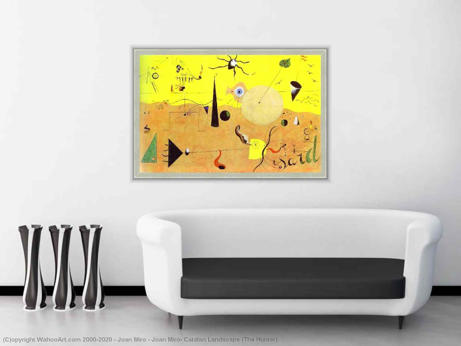 Joan Miro The Hunter Giclee Canvas Print Paintings Poster Reproduction Copy 