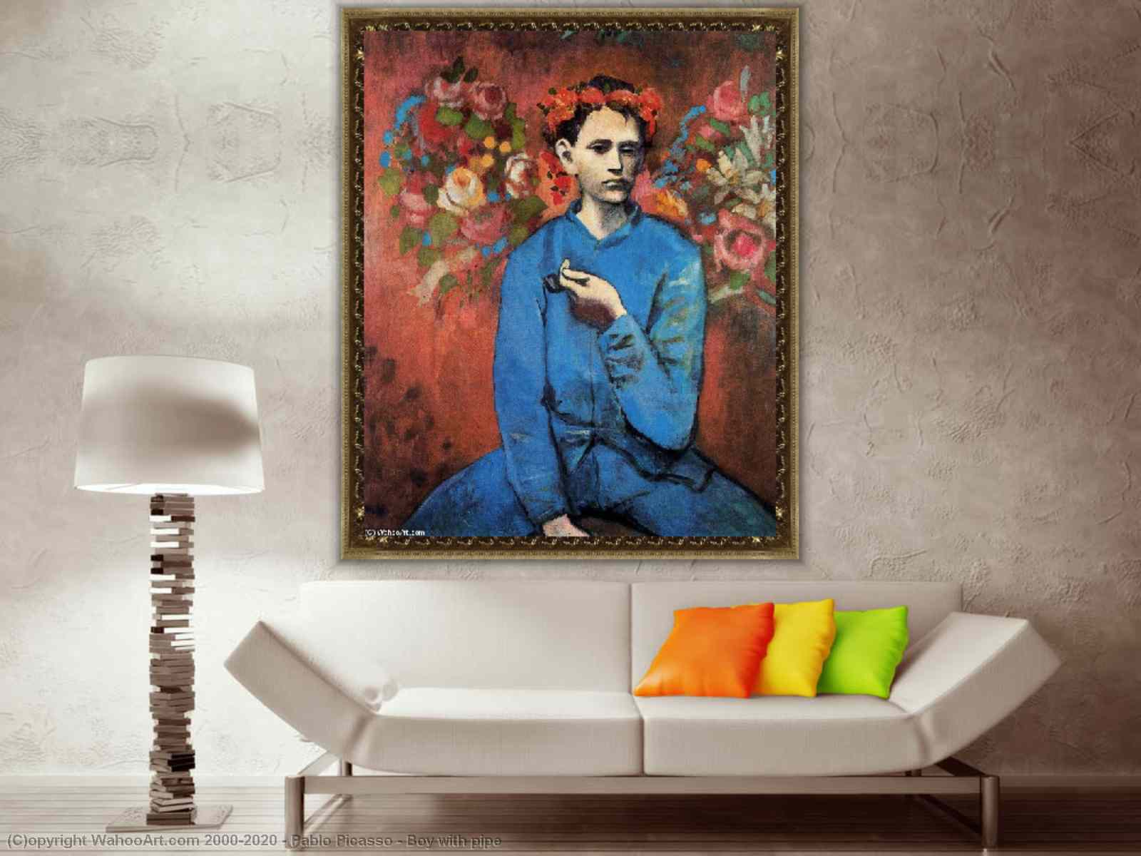 Boy pipe by | Oil Painting Replica Most-Famous-Paintings.com