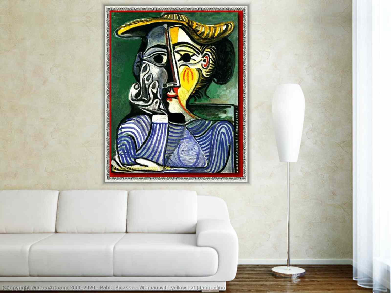 woman with yellow hat picasso