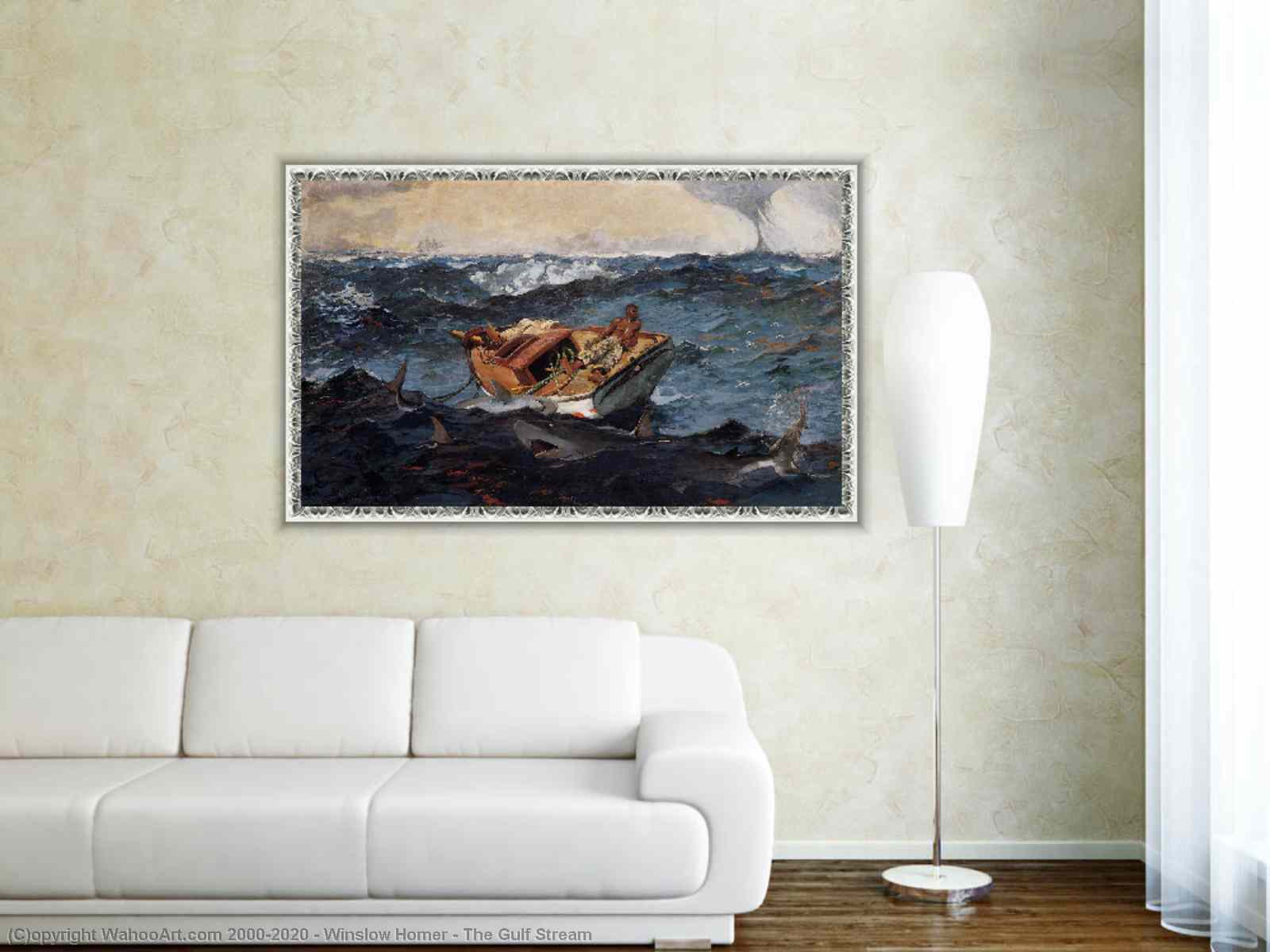 Paintings Reproductions The Gulf Stream by Winslow Homer | Most-Famous ...