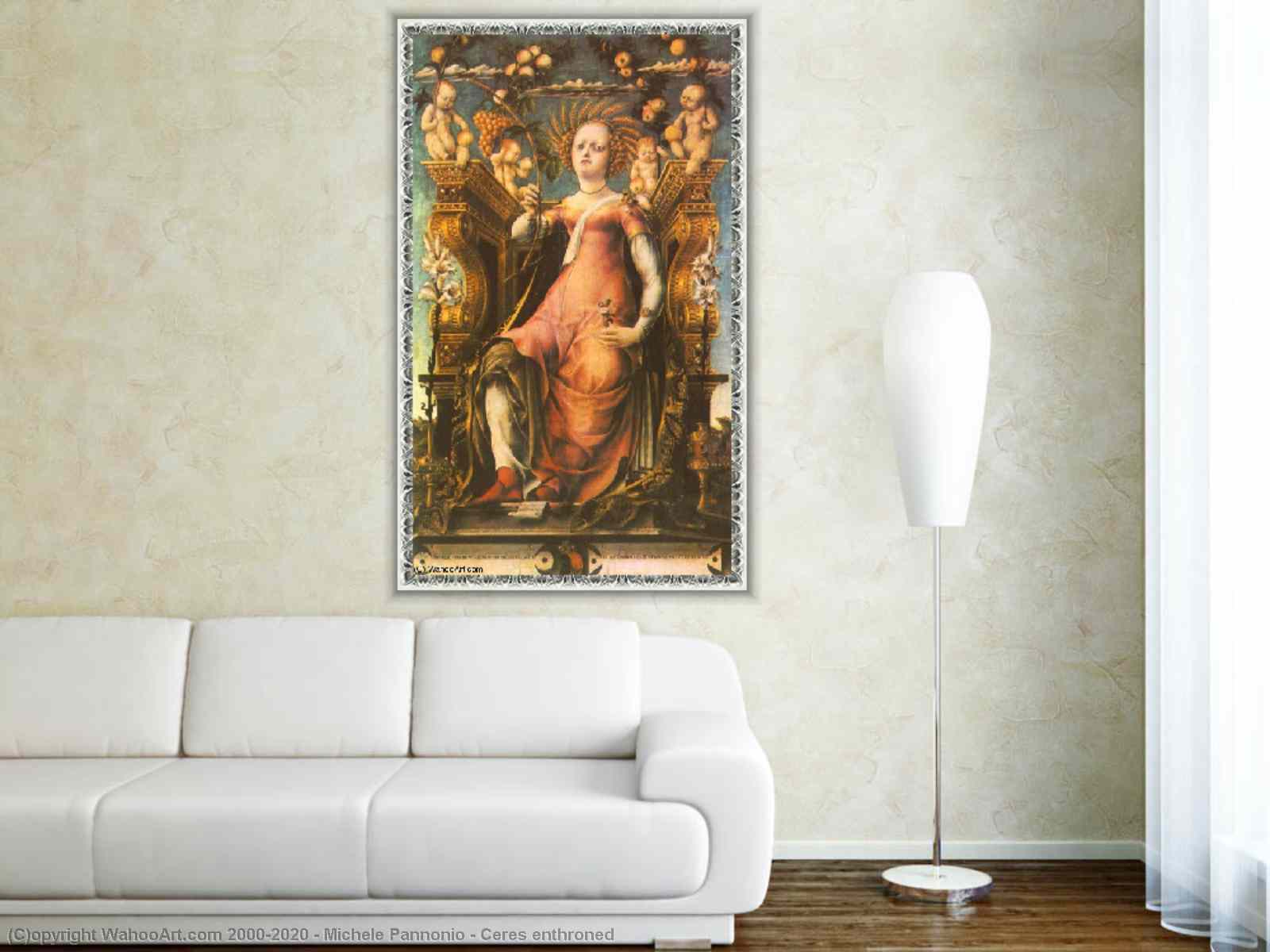 Artwork Replica Ceres enthroned by Michele Pannonio Most Famous